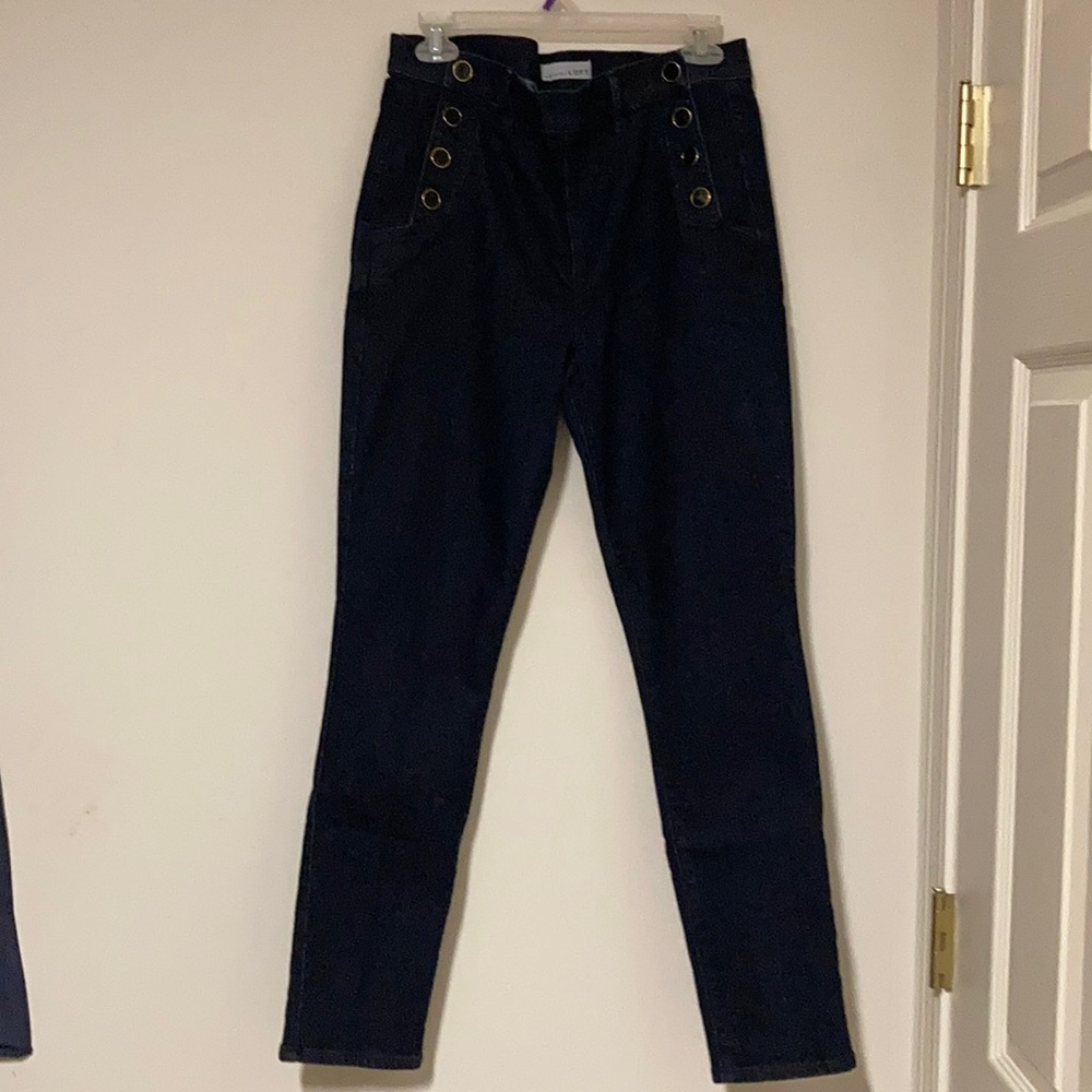 LOFT Modern Skinny Dark Wash Jeans